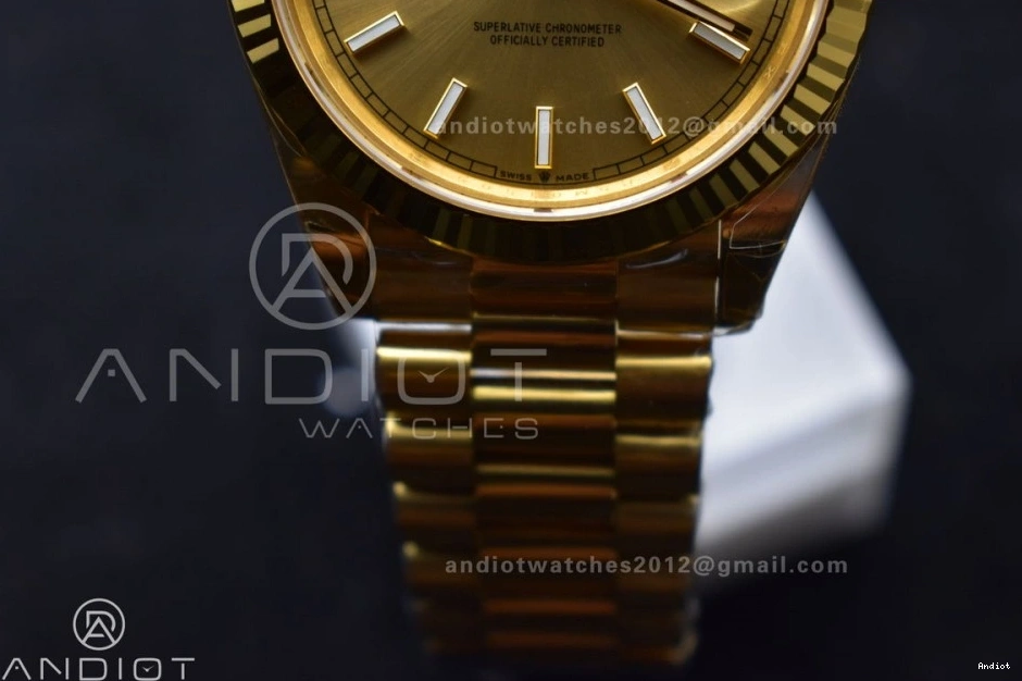 YG THBF 1:1 40 President Day Edition Gold (Gain VR3255 Date on Best 228238 Weight) Dial Bracelet 0801